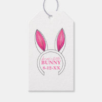 Little Bunny Pink Rabbit Ears New Baby Shower