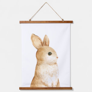 Little Bunny Woodland Nursery Decor  Hanging Tapestry