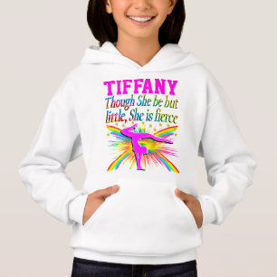 LITTLE BUT FIERCE PERSONALIZED GYMNAST HOODIE