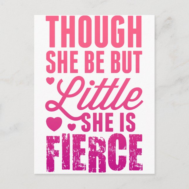 Little But Fierce Postcard (Front)