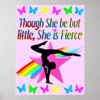 LITTLE BUT FIERCE RAINBOW GYMNASTICS DESIGN