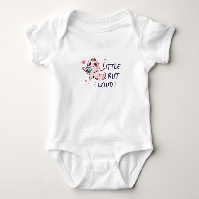 Little but loud baby bodysuit (Front)