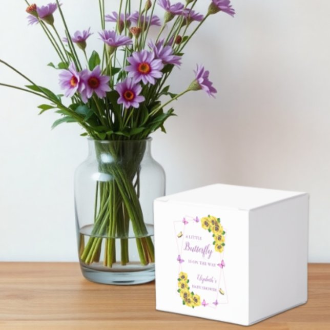 Little Butterfly Baby Shower Favour Box (Creator Uploaded)