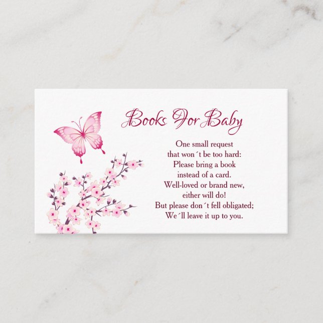 Little Butterfly Books For Baby Enclosure Card (Front)