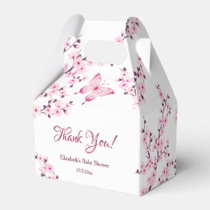 Little Butterfly    Thank You Baby Shower Favour Box