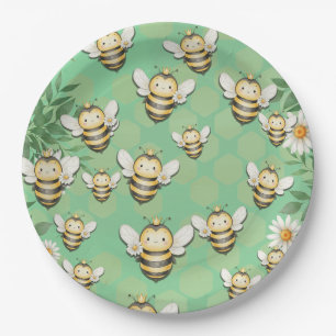 Little buzz Bee paper party plates