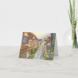Little Cafe in Japan Note Card
