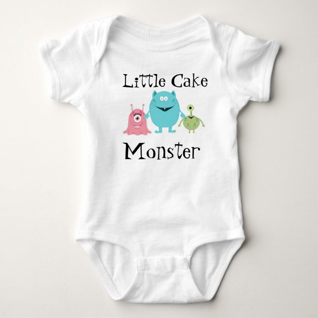 Little Cake Monster Baby Bodysuit (Front)