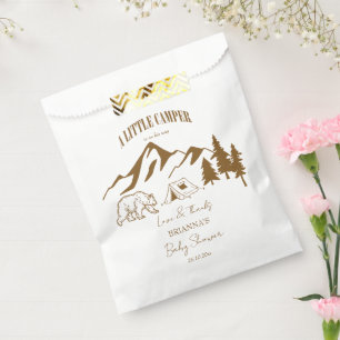 Little camper adventure boho baby shower favour bags