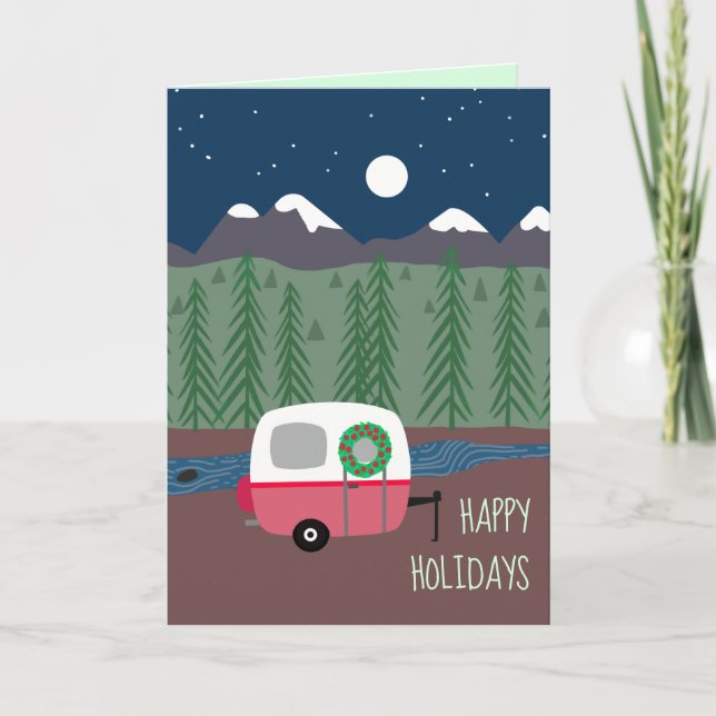 Little Camper at Christmas Card (Front)