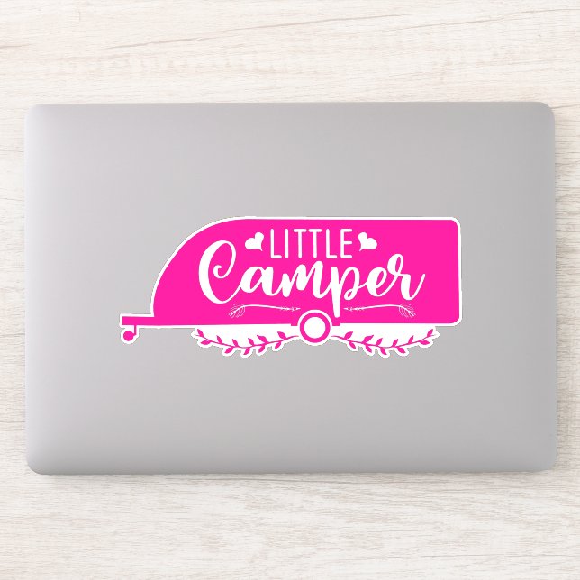 Little Camper Cute Girly Pink Camping Trailer (Computer)