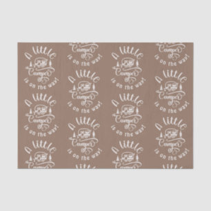 Little camper is on the way baby shower tissue paper