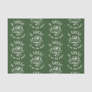 Little camper is on the way baby shower tissue paper