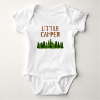 Little Camper Watercolor Greenery Pine Trees