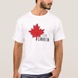 Little Canadian Flag For Men, Kids, Youth And Todd T-Shirt