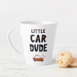 Little Car Dude First Name Boy Latte Mug
