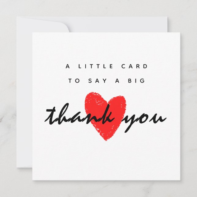  Little Card To Say Big Thankyou-Simple thank you  (Front)
