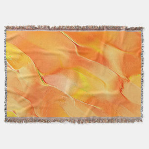 Little carved in yellow and many orange throw blanket