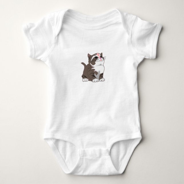 Little Cat Baby Bodysuits (Front)