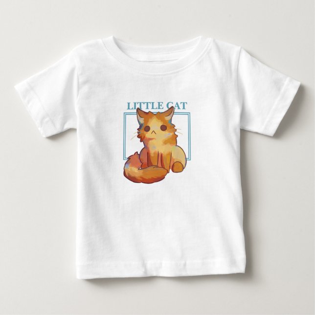 Little Cat Drawing tshirt kids (Front)