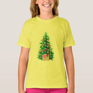 Little Cat Faces Tree   Funny Meowy Christmas Tree T-Shirt