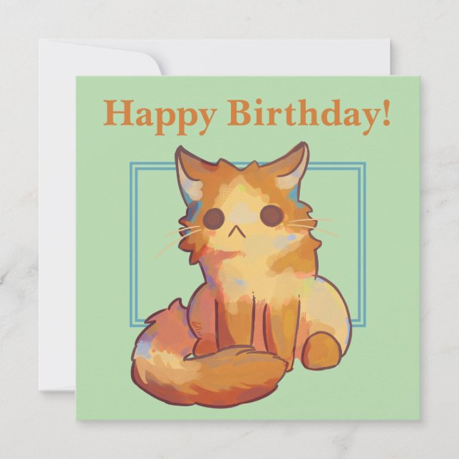 Little Cat, happy Birthday (Front)