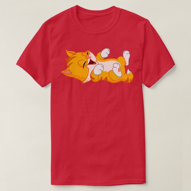 Little Cat Looking At You With Love  T-Shirt (Design Front)