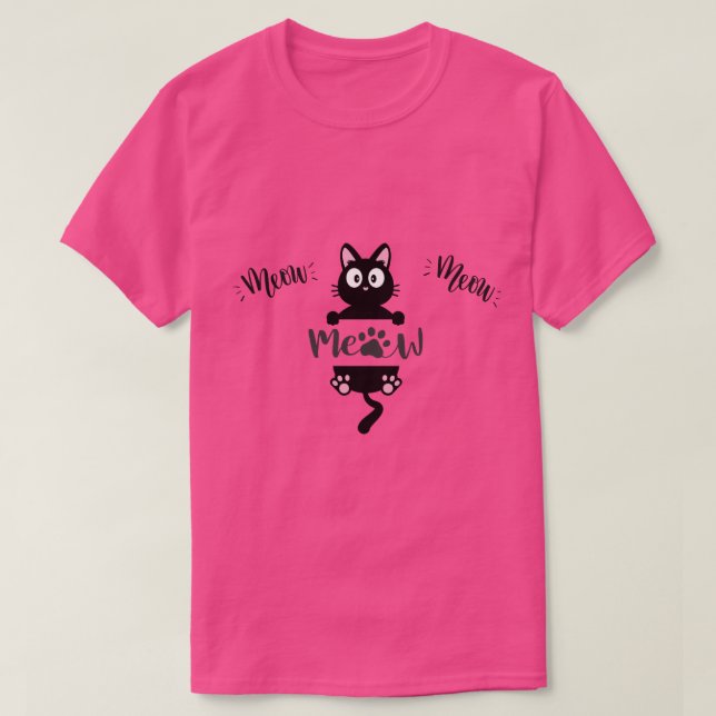 Little CAT voice and funny CAT  T-Shirt (Design Front)