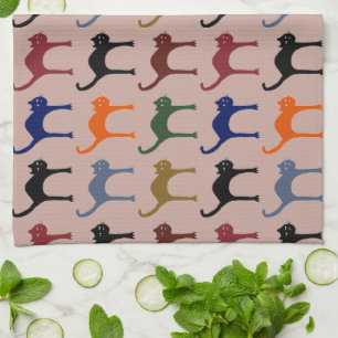 little cats tea towel