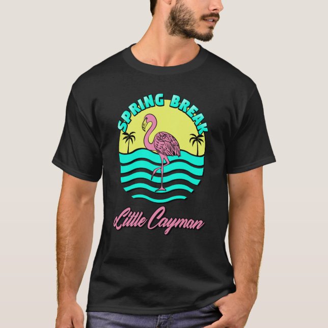 Little Cayman Spring Break Sunset Graphic Family M T-Shirt (Front)