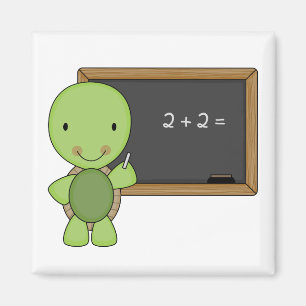 little chalkboard turtle magnet