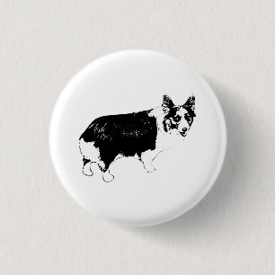 Little Cheer Corgi 3 Cm Round Badge