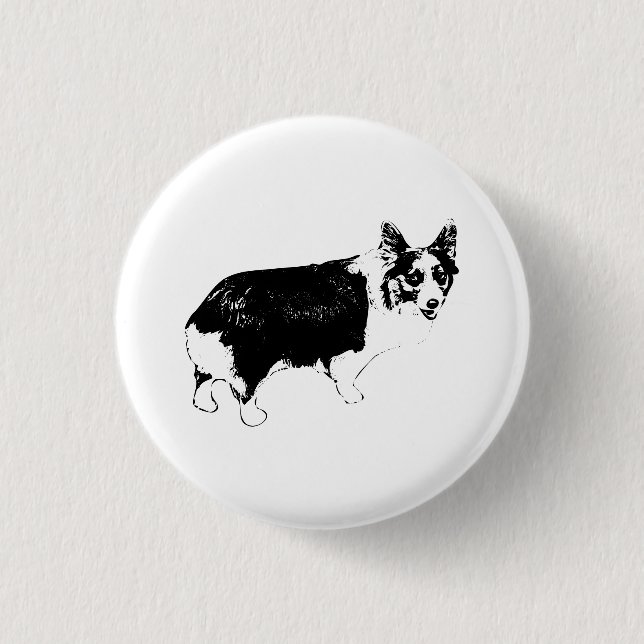 Little Cheer Corgi 3 Cm Round Badge (Front)