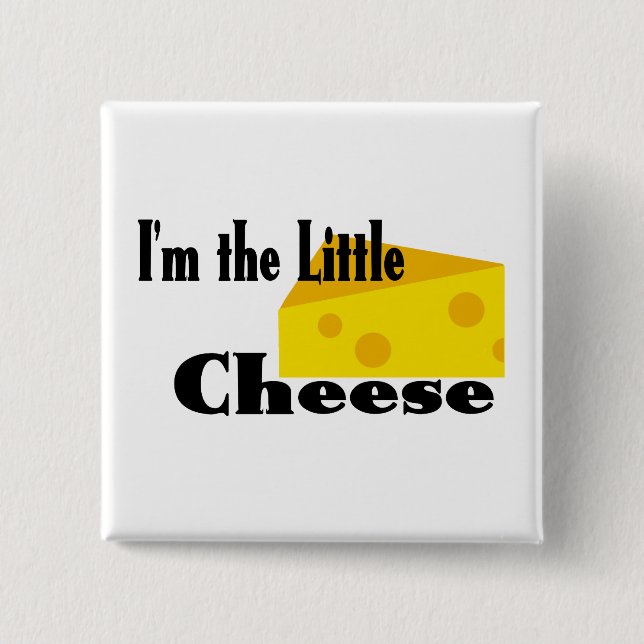 Little Cheese 15 Cm Square Badge (Front)