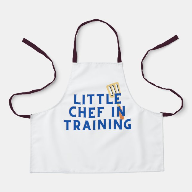 Little Chef in Training Apron for Kids  (Front)