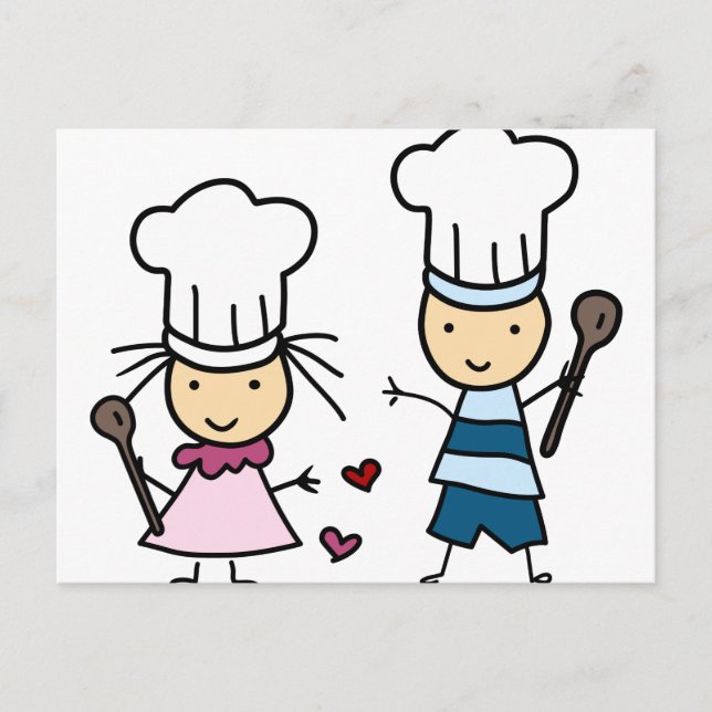 Little Chef Kids Postcard (Front)