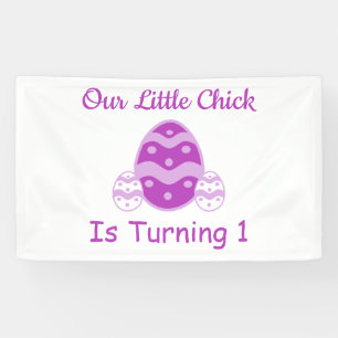 Little Chick 1st Birthday Banner
