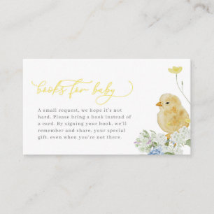 Little Chick Baby Shower Books for Baby Card
