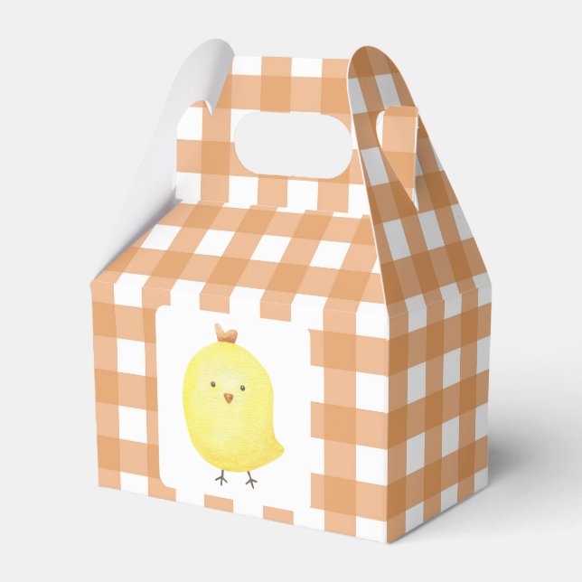 Little Chick Baby Shower Favour Box (Front Side)