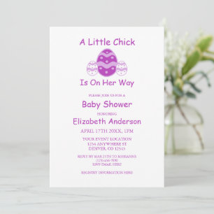 Little Chick Easter Baby Shower Invitation