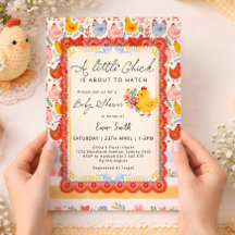Little Chick Farm Chicken Girl Baby Shower