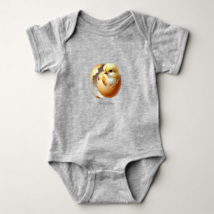 Little Chick Hatching Baby Bodysuit