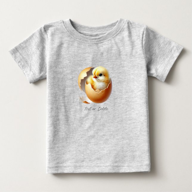 Little Chick Hatching Baby T-Shirt (Front)