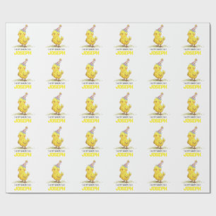 Little Chick Personalised Wrapping Paper Birthday