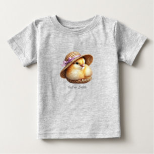 Little Chick Pink Ribbon Baby T-Shirt