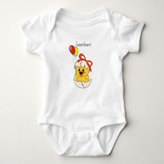 Little Chick "Sweetheart" Bodysuit (Front)