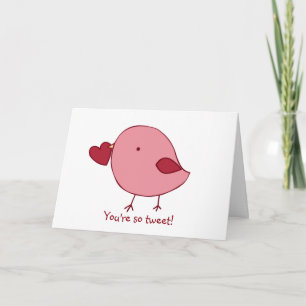 Little chick Valentine card