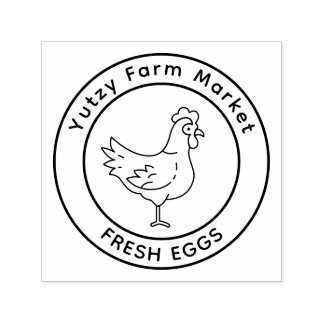 Little Chicken Farm Market  Self-inking Stamp