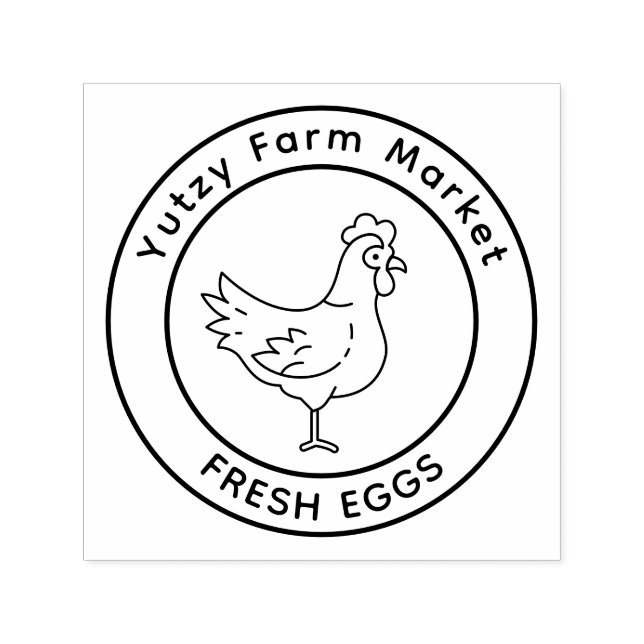Little Chicken Farm Market  Self-inking Stamp (Design)