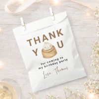 Little Chinese dumpling first Birthday Thank you